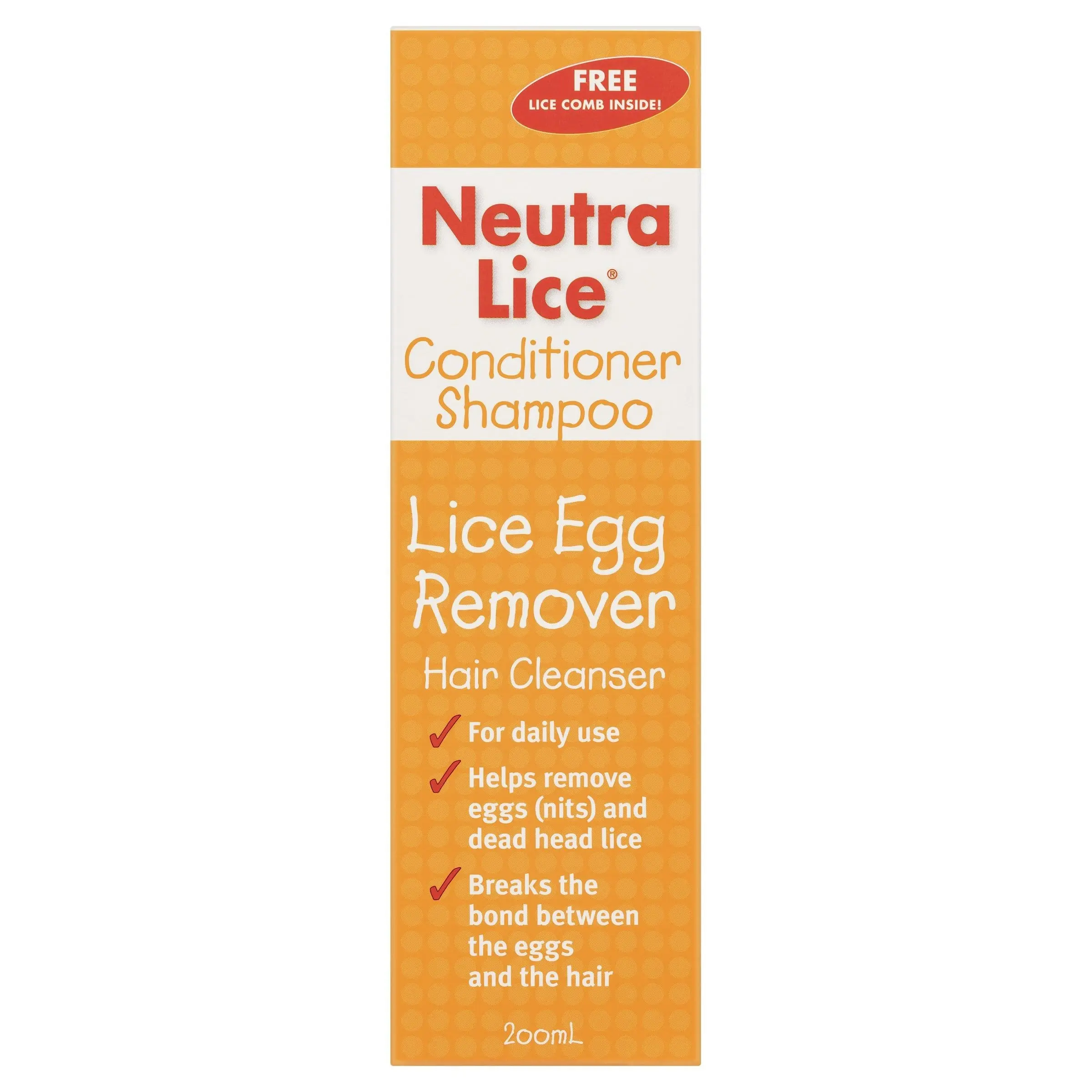 Neutralice Head Lice Conditioner Shampoo 200ml