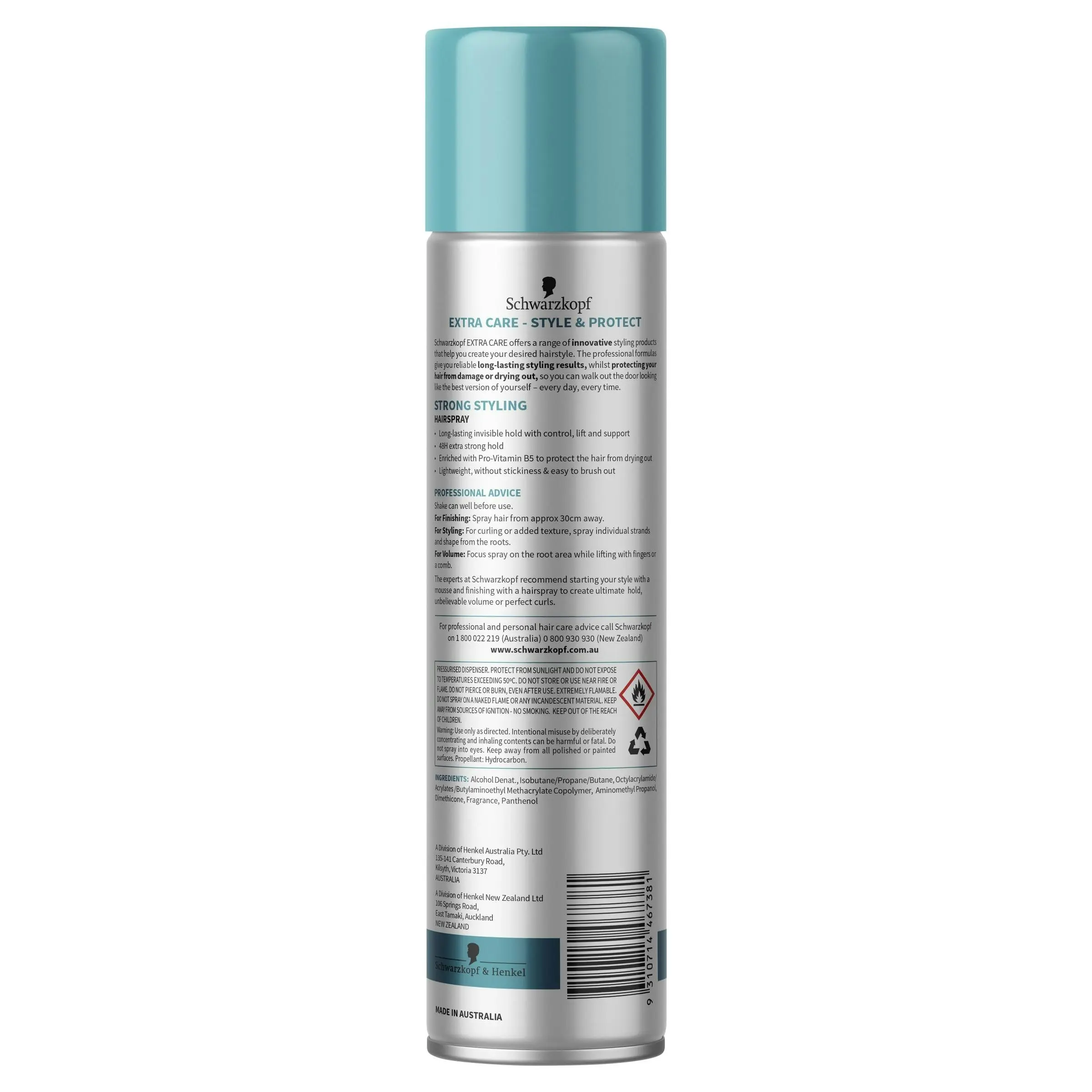 Schwarzkopf Extra Care Strong Styling Hairspray 400g