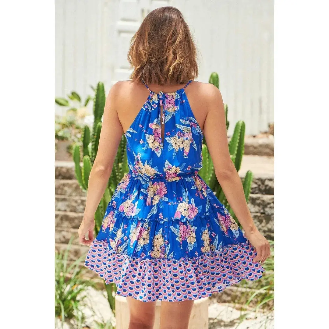 Jaase Seashore Print Reef Mini Dress