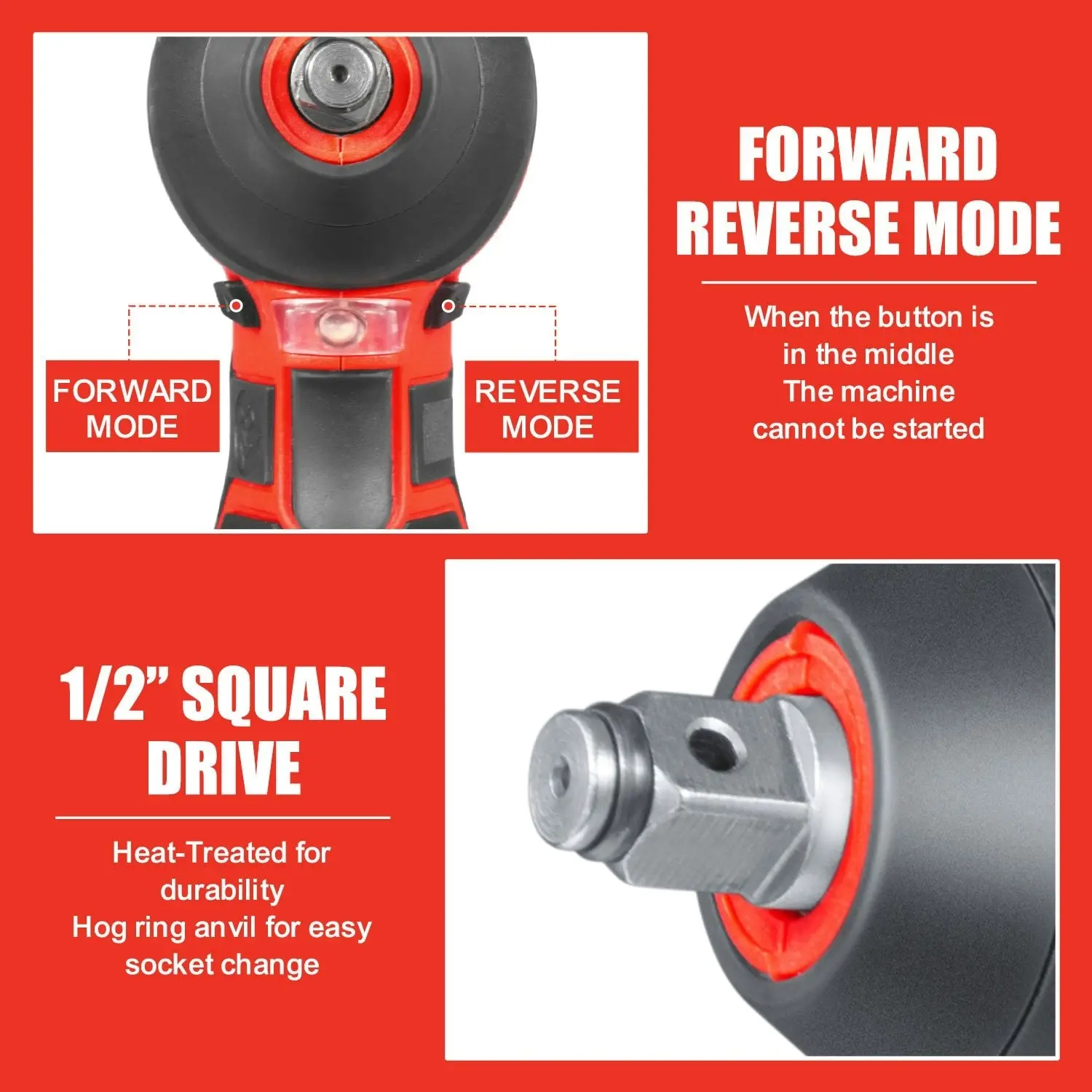 Topex 12V Cordless Impact Wrench with 3/8-Inch Chuck, Torque Max 120 N.m, 6 Sockets