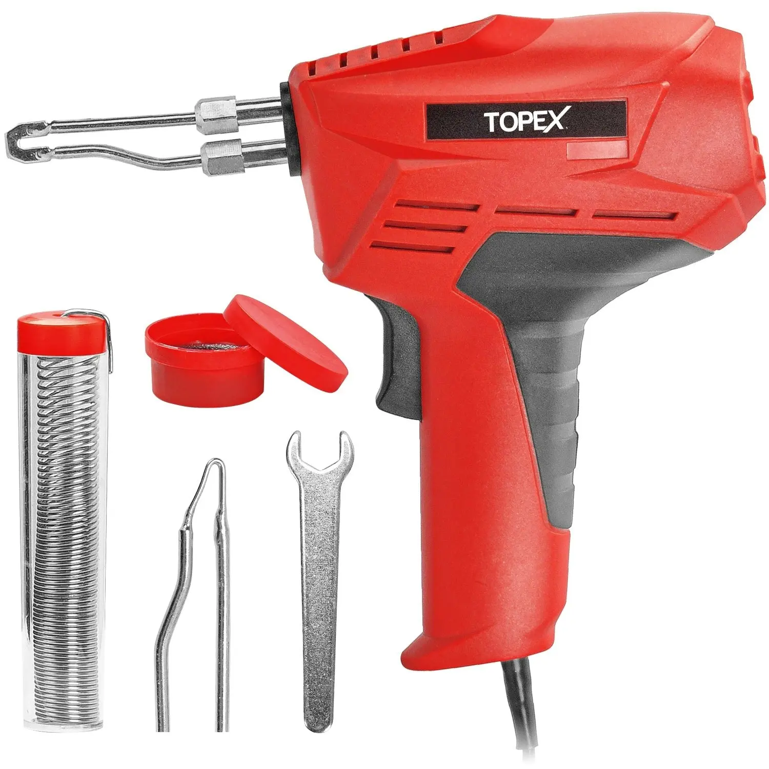 Topex Heavy Duty Soldering Gun Iron Kit Fast Heating Hot Knife Plastic Foam Cut