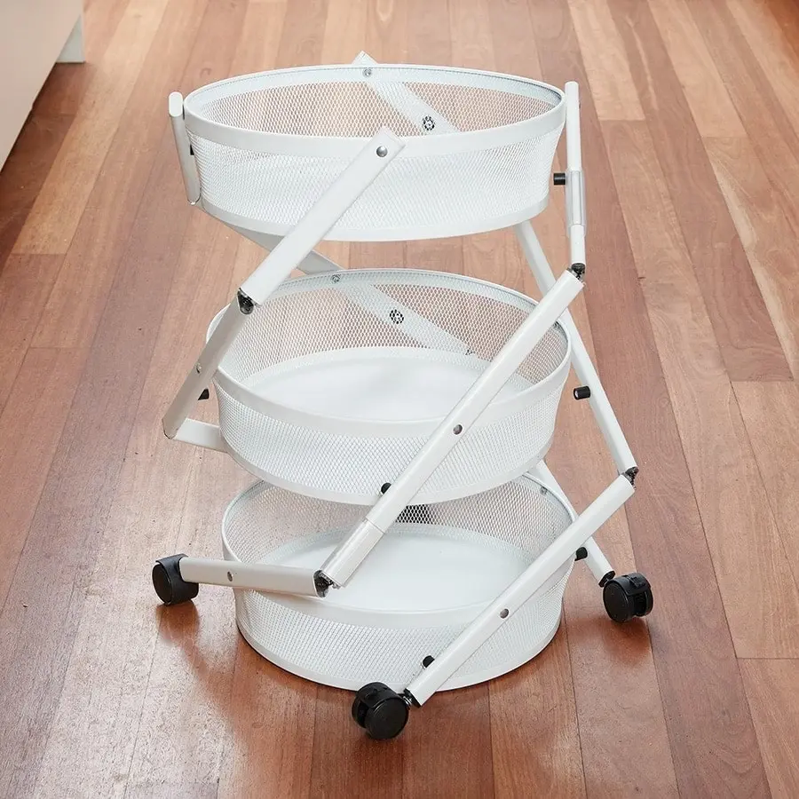 Collapsible 3-Tier Cart