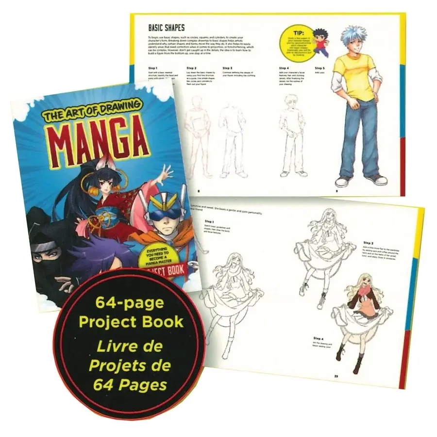 The Art of Drawing Manga Book Kit- Book