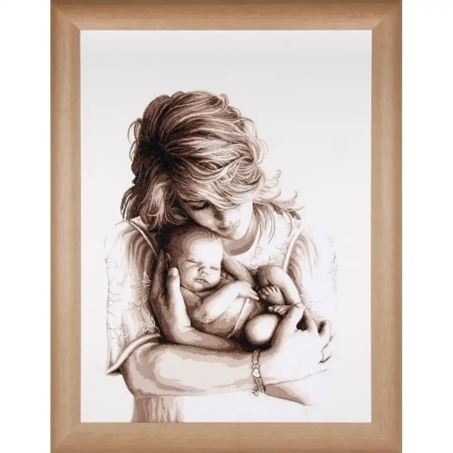 Mother & Child Cross Stitch- Needlework