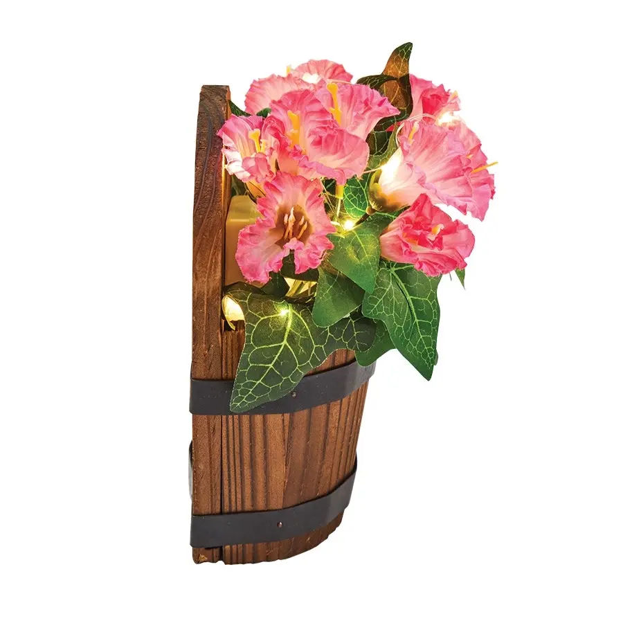 Wall-Mounted Barrel Planters set/2