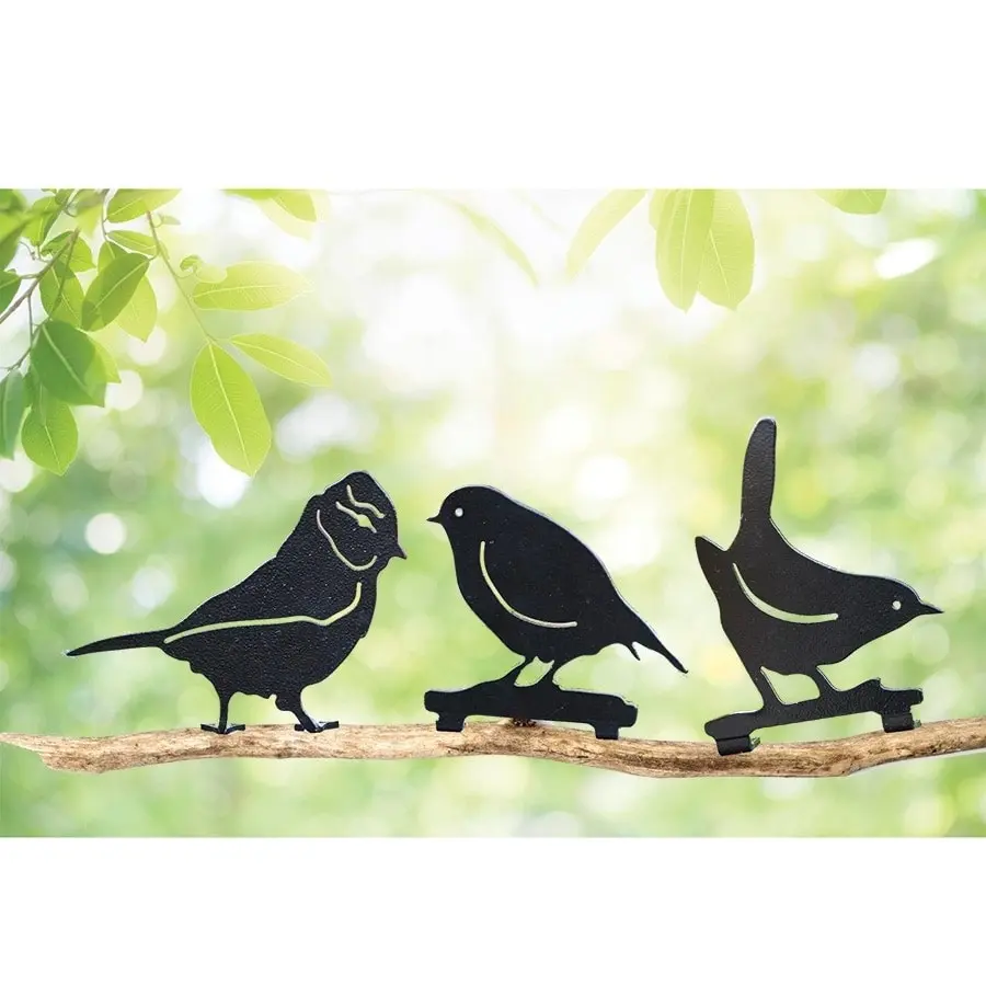 Bird Fence Toppers - Set of 3