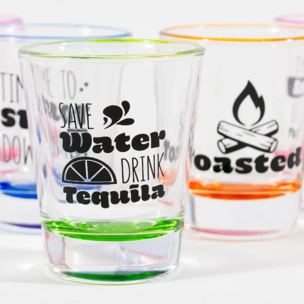 Coloured Shot Glasses