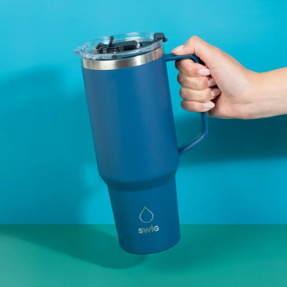 Swig Steel Blue Matte Tumbler 1200mL