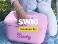 Swig Retro Blue Cooler Box 20L