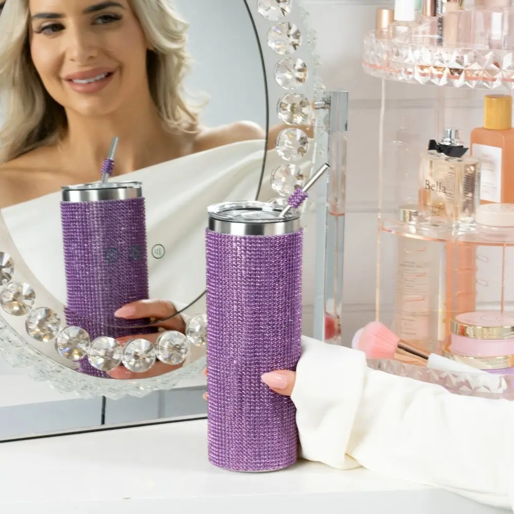 Swig Skinny Tumbler Glitz Lilac Tumbler 590mL