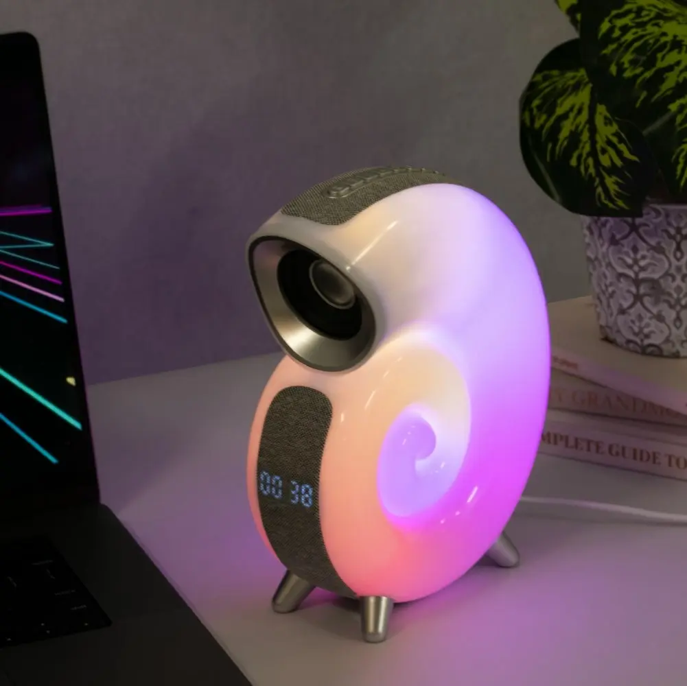 Conch Shell Smart Lamp with BT Speaker & Alarm