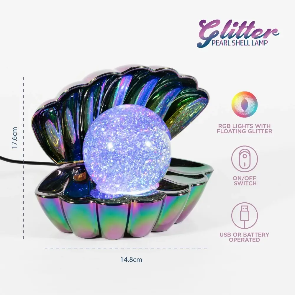 Iridescent Glitter Pearl Shell Lamp