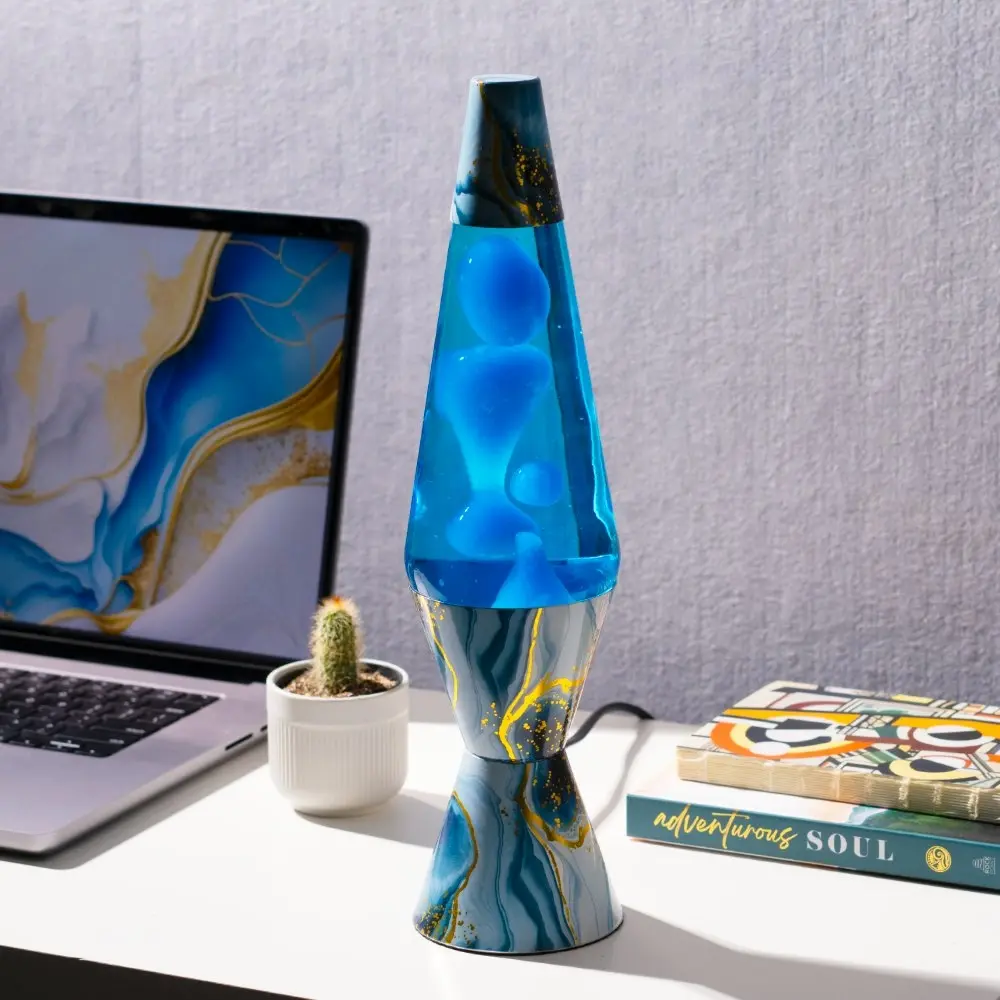 Marble Blue & Light Blue Lava Lamp