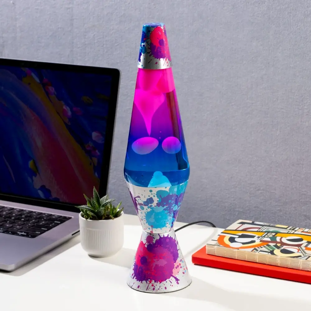 Colour Burst & White Lava Lamp