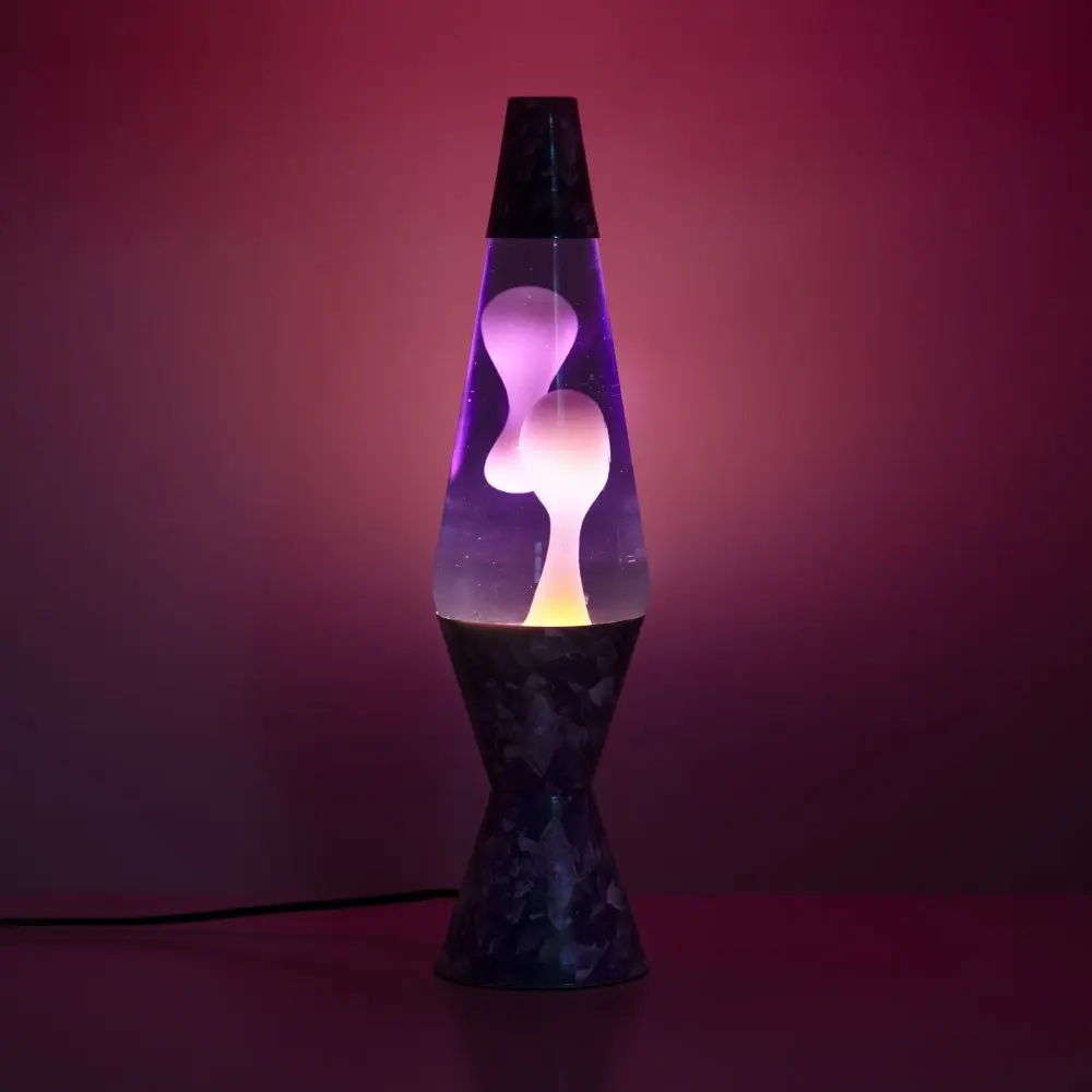 Purple Crystal & White Lava Lamp