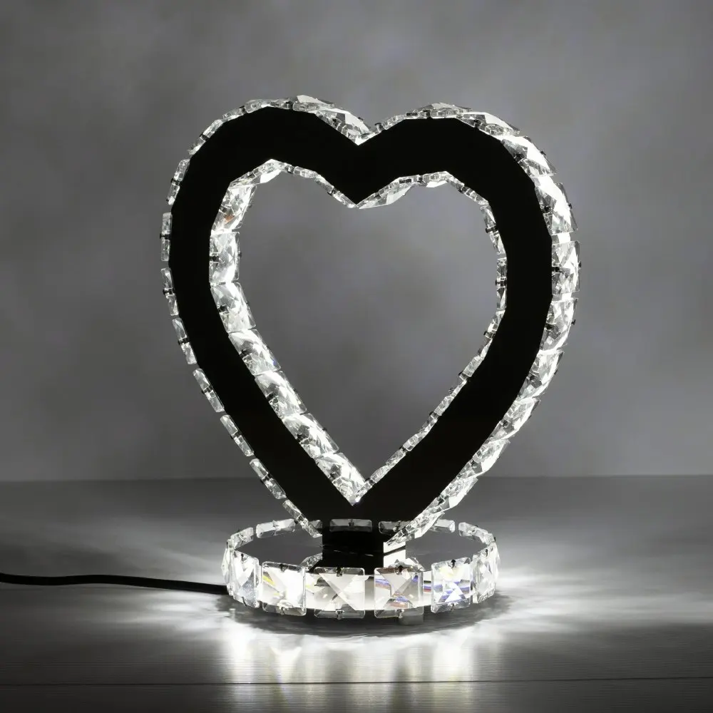 Heart Diamond Crystal Lamp