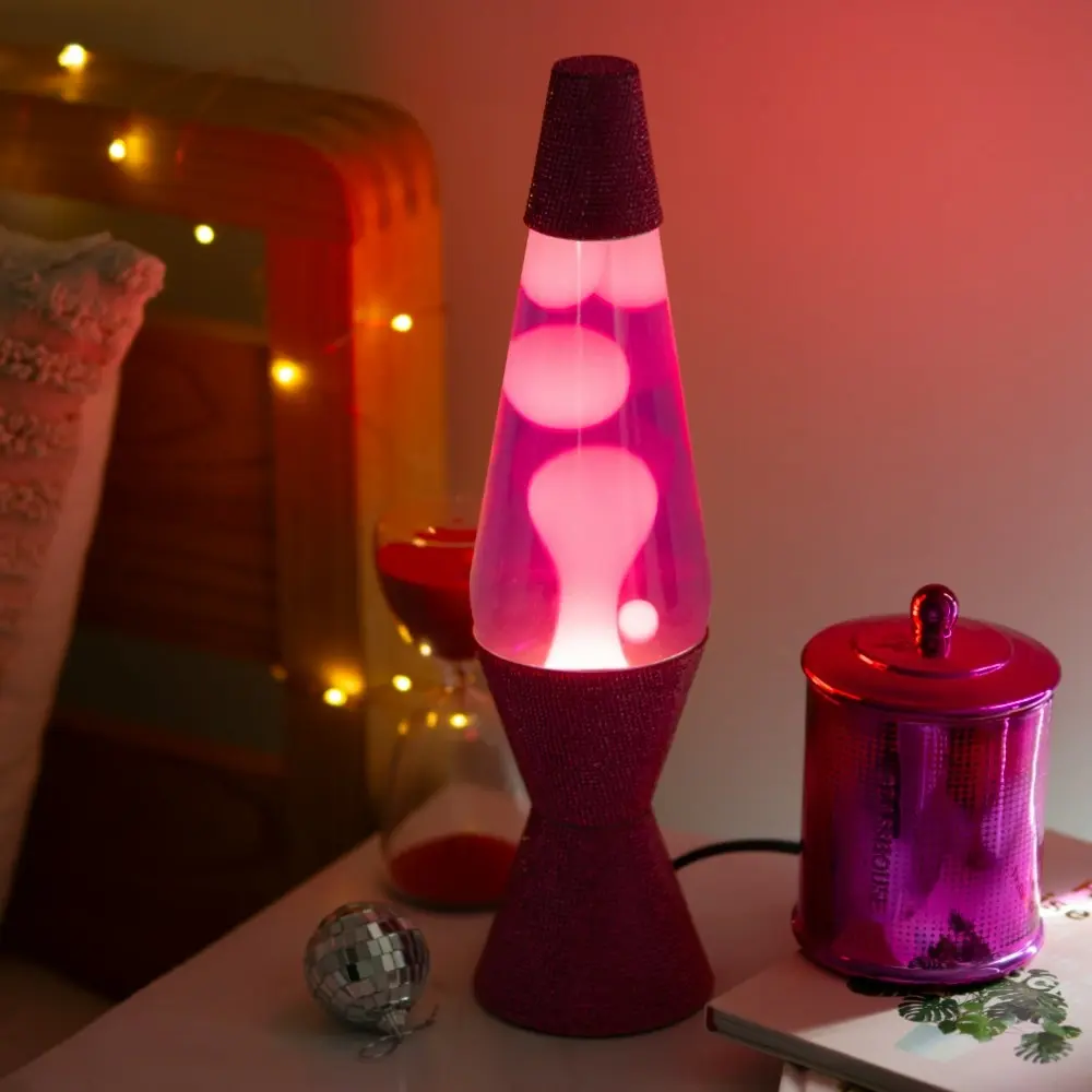 Glam Pink & White Lava Lamp