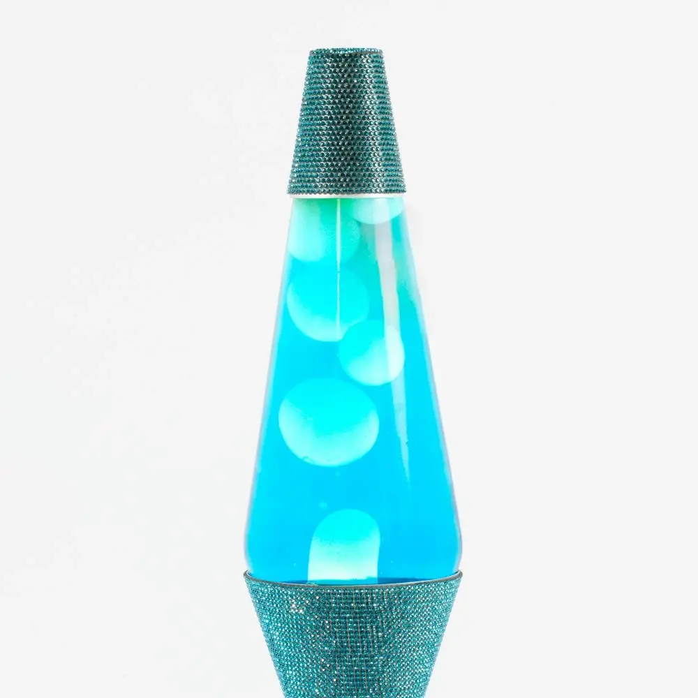 Glam Blue & White Lava Lamp