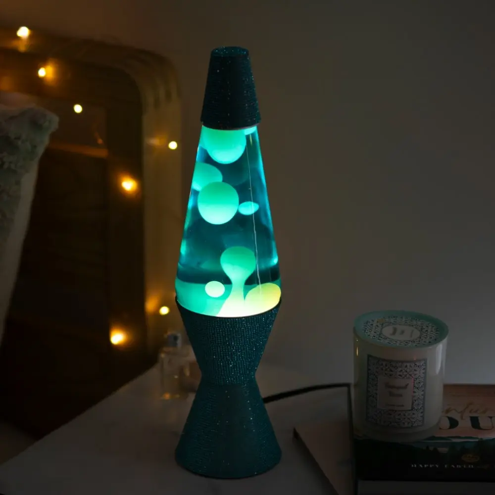 Glam Blue & White Lava Lamp