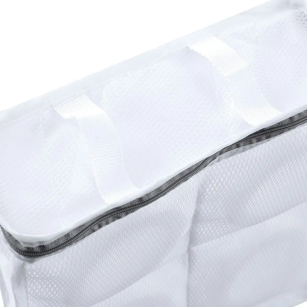 4x Boxsweden Wash It 30x11cm Washing Mesh Protector Shoe Bag Storage White