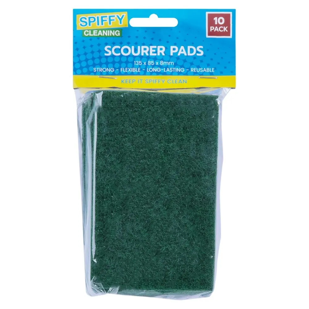 40x Spiffy Cleaning 13.5x8.5cm Reusable Scourer Pads Scrubber Kitchen Cleaning