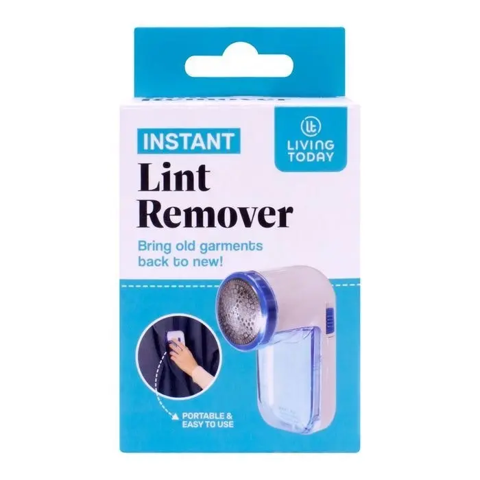 2x Living Today Battery Operated Instant Clothing Lint Remover 9.8x4.5x7cm