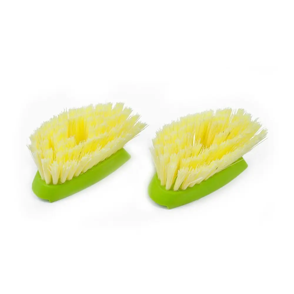 2pc Full Circle Suds Up Dish Brush Head Refill Replacement Home Cleaner Green