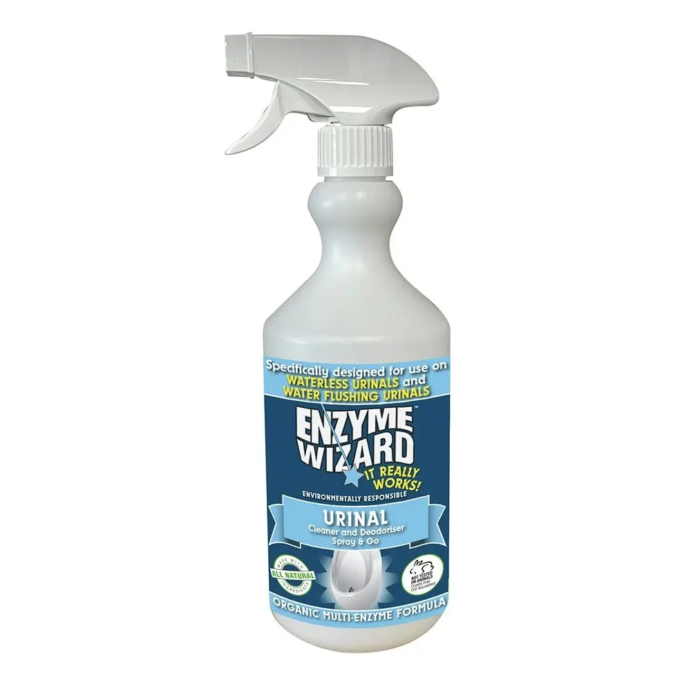 3PK Enzyme Wizard Toilet Urinal Cleaner/Deodoriser Ph Neutral 750ml Spray