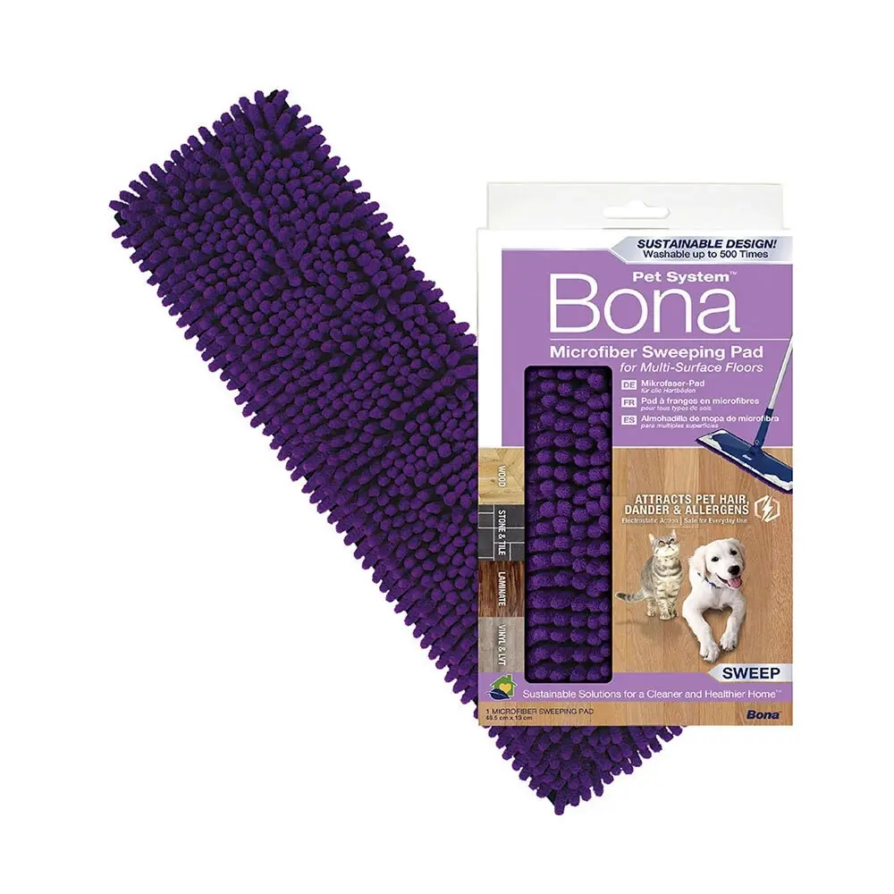 Bona Pet Care Microfibre Mop Sweeping Pad Refill for Multi-Surfaced Floors