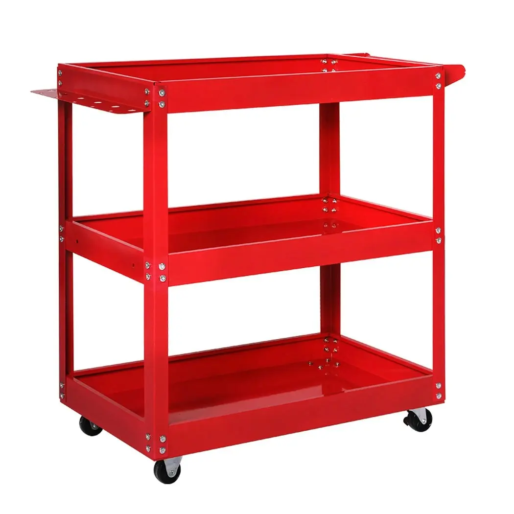 Traderight 3-Tier Tool Cart Trolley Toolbox Workshop Garage Storage Organizer