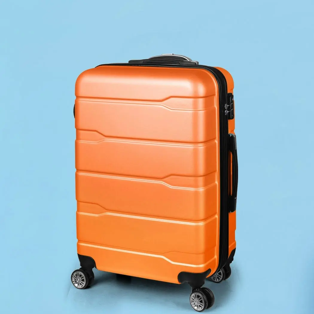 Slimbridge 28" Expandable Luggage Travel Suitcase Case Hard Shell TSA Orange