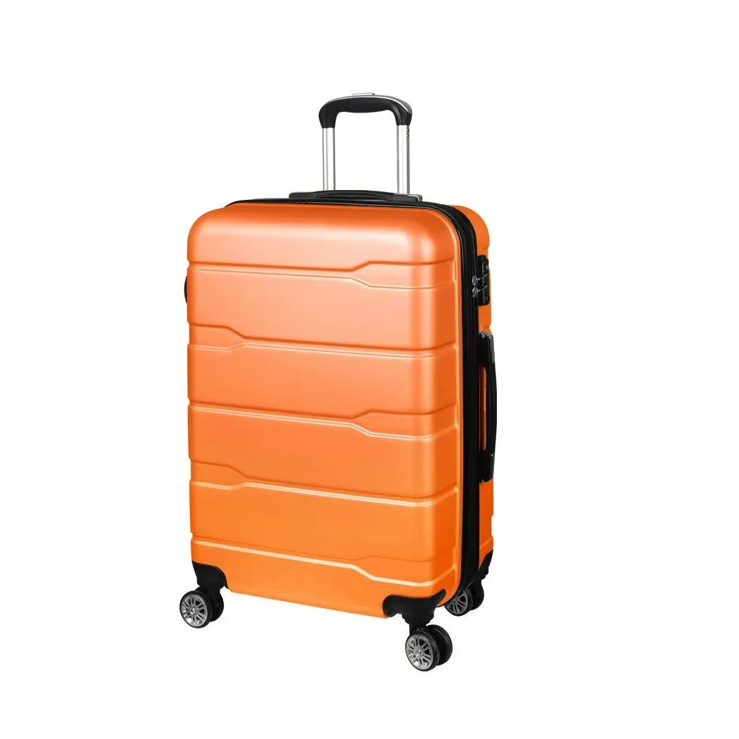 Slimbridge 28" Expandable Luggage Travel Suitcase Case Hard Shell TSA Orange