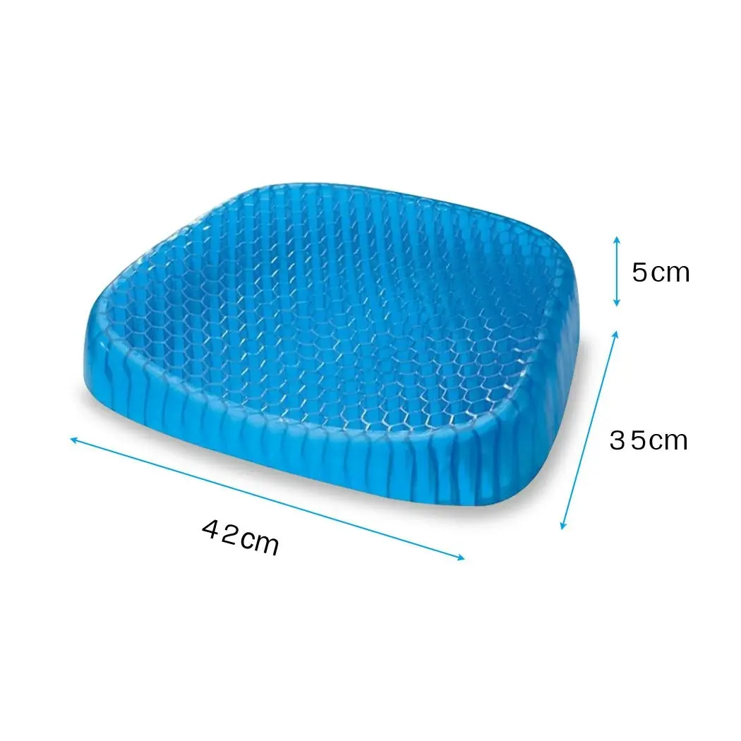 Traderight Group  Gel Honeycomb Seat Cushion Flex Back Support Spine Breathable Protector Relief