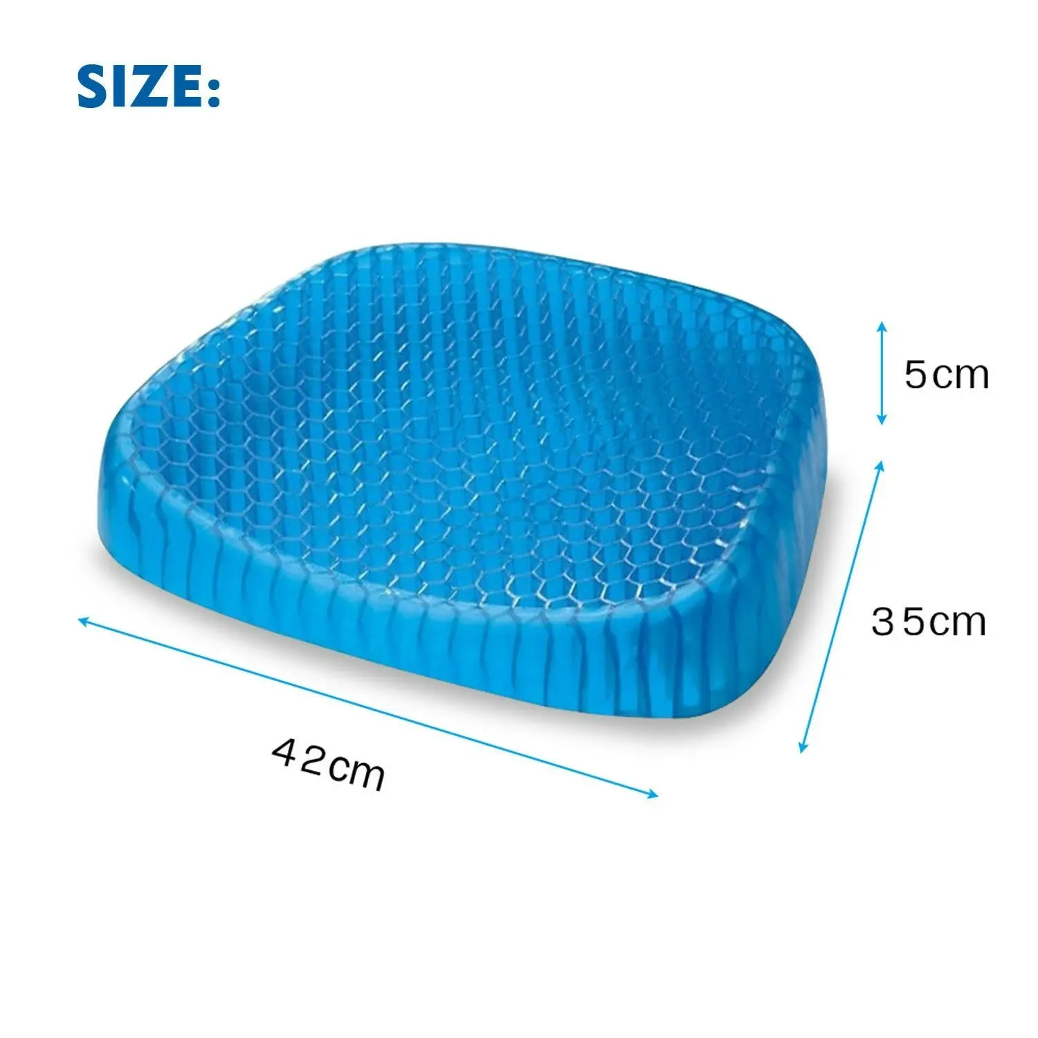 Traderight Group  Gel Honeycomb Seat Cushion Flex Back Support Spine Breathable Protector Relief