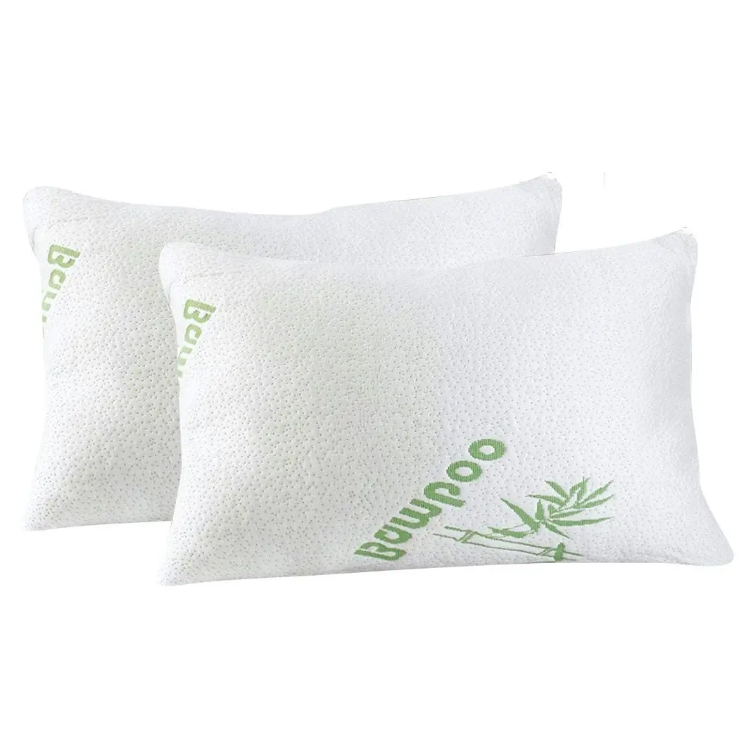 Dreamz 2x Memory Foam Pillow Bamboo Pillow Cushion Hypoallergenic Cover 70x40cm