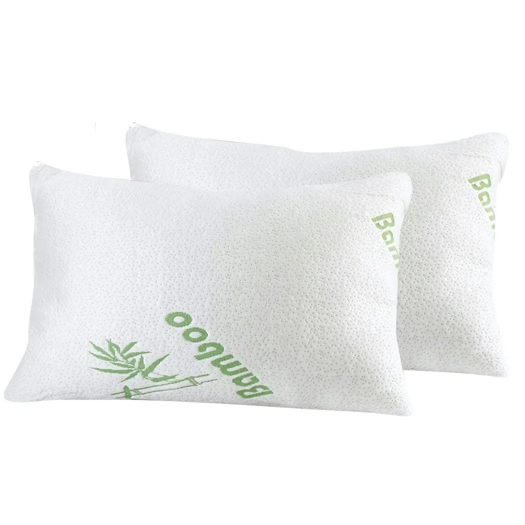 Dreamz 2x Memory Foam Pillow Bamboo Pillow Cushion Hypoallergenic Cover 70x40cm