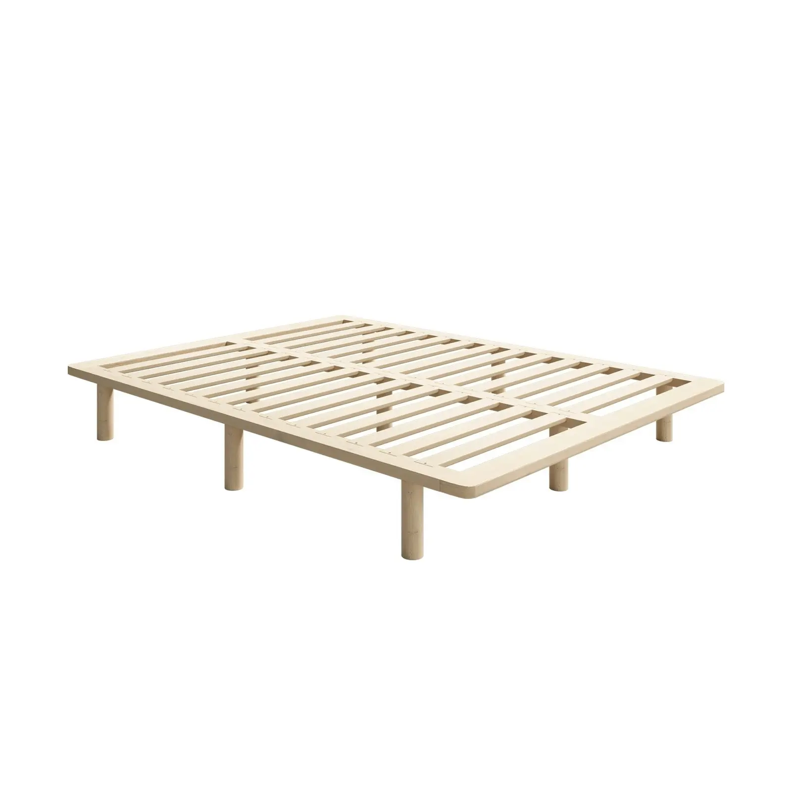 Oikiture Bed Frame King Single Wooden Bed Base Platform Timber