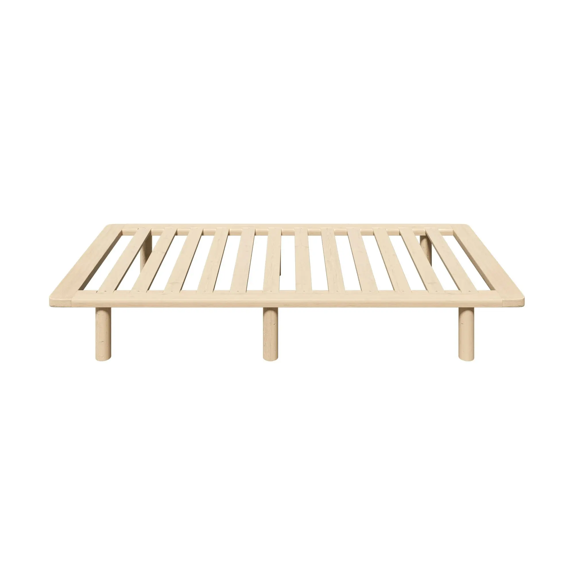 Oikiture Bed Frame Single Size Wooden Bed Base Platform Timber