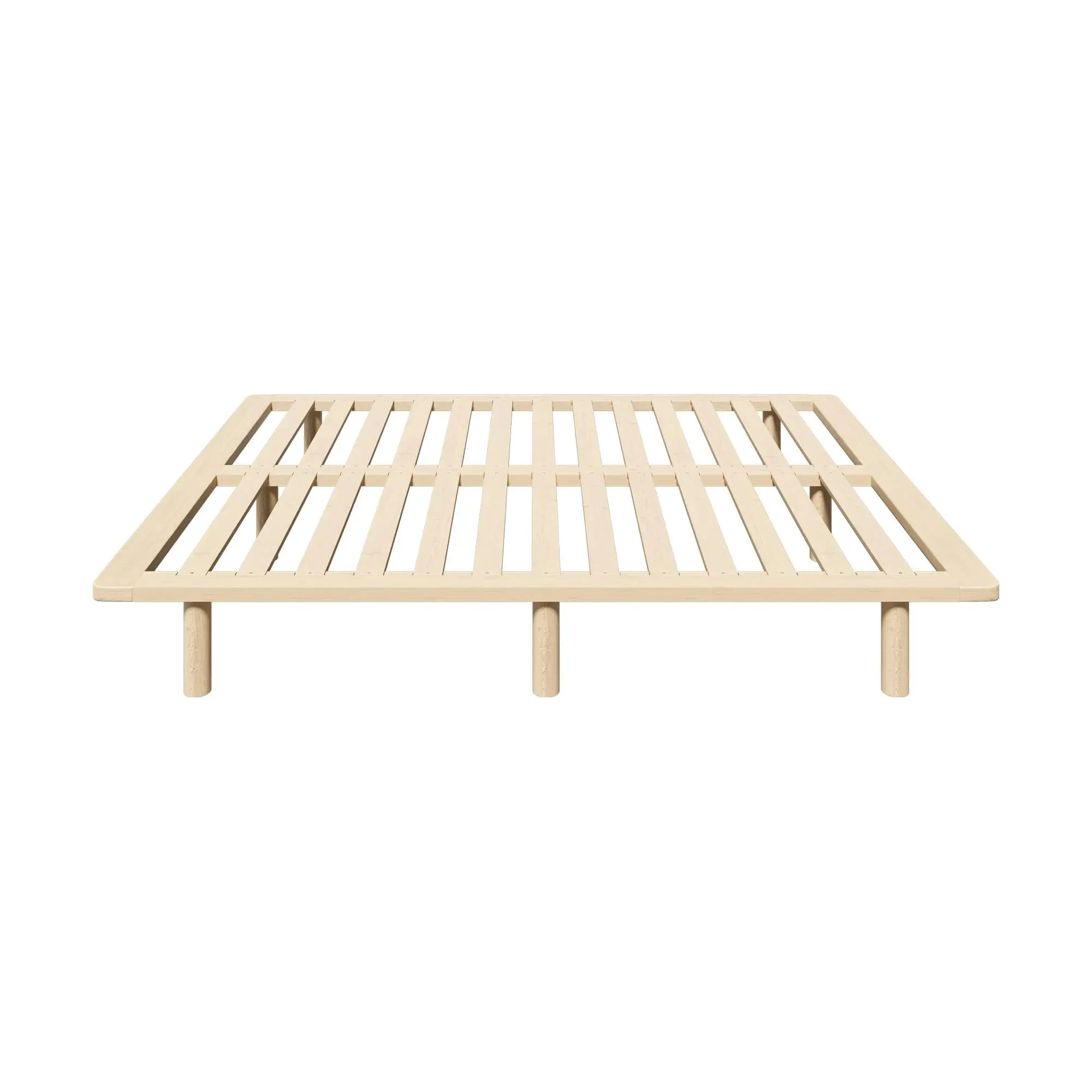 Oikiture Bed Frame Queen Size Wooden Bed Base Platform Timber