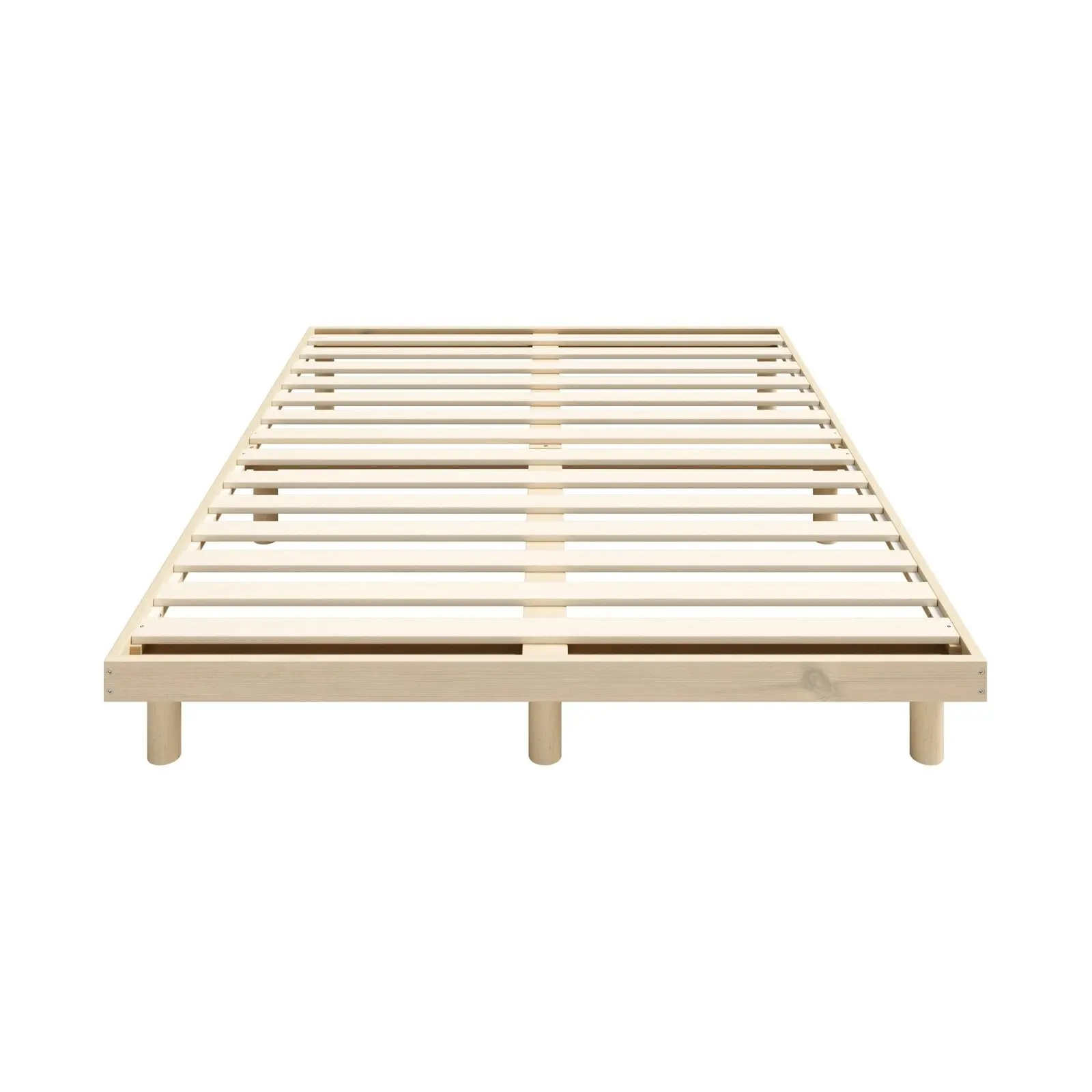 Oikiture Bed Frame Double Size Wooden Base Bed Platform