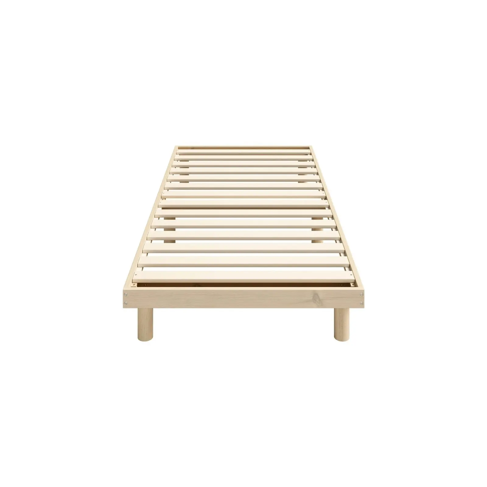 Oikiture Bed Frame Single Size Wooden Base Bed Platform