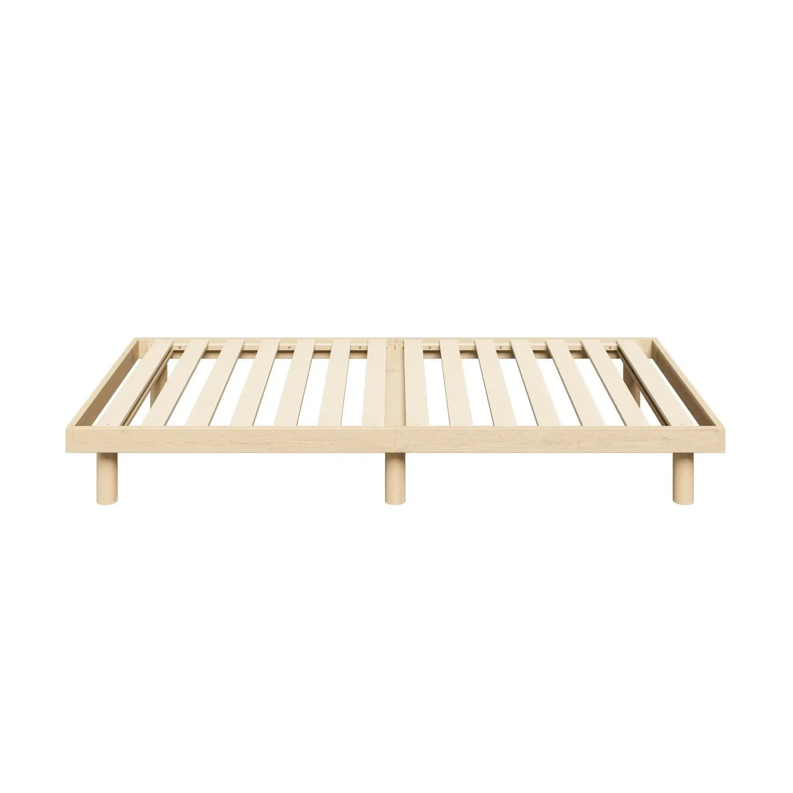 Oikiture Bed Frame Single Size Wooden Base Bed Platform