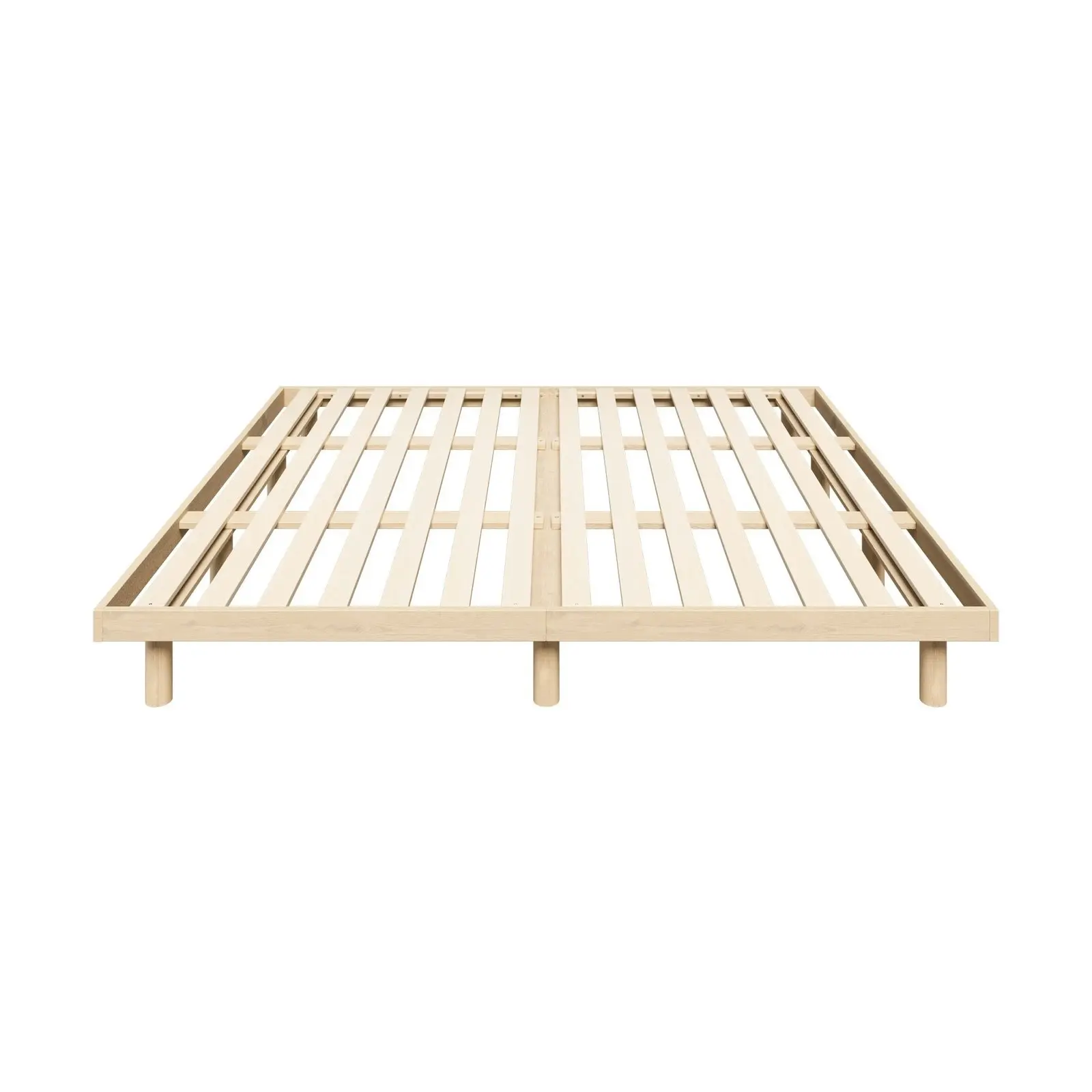 Oikiture Bed Frame King Size Wooden Base Bed Platform