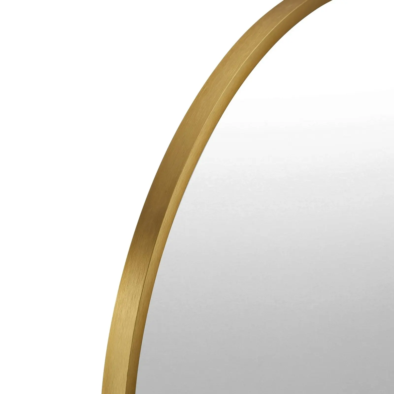 Oikiture Wall Mirrors Oval Makeup Mirror Home Decor Gold 76x31cm