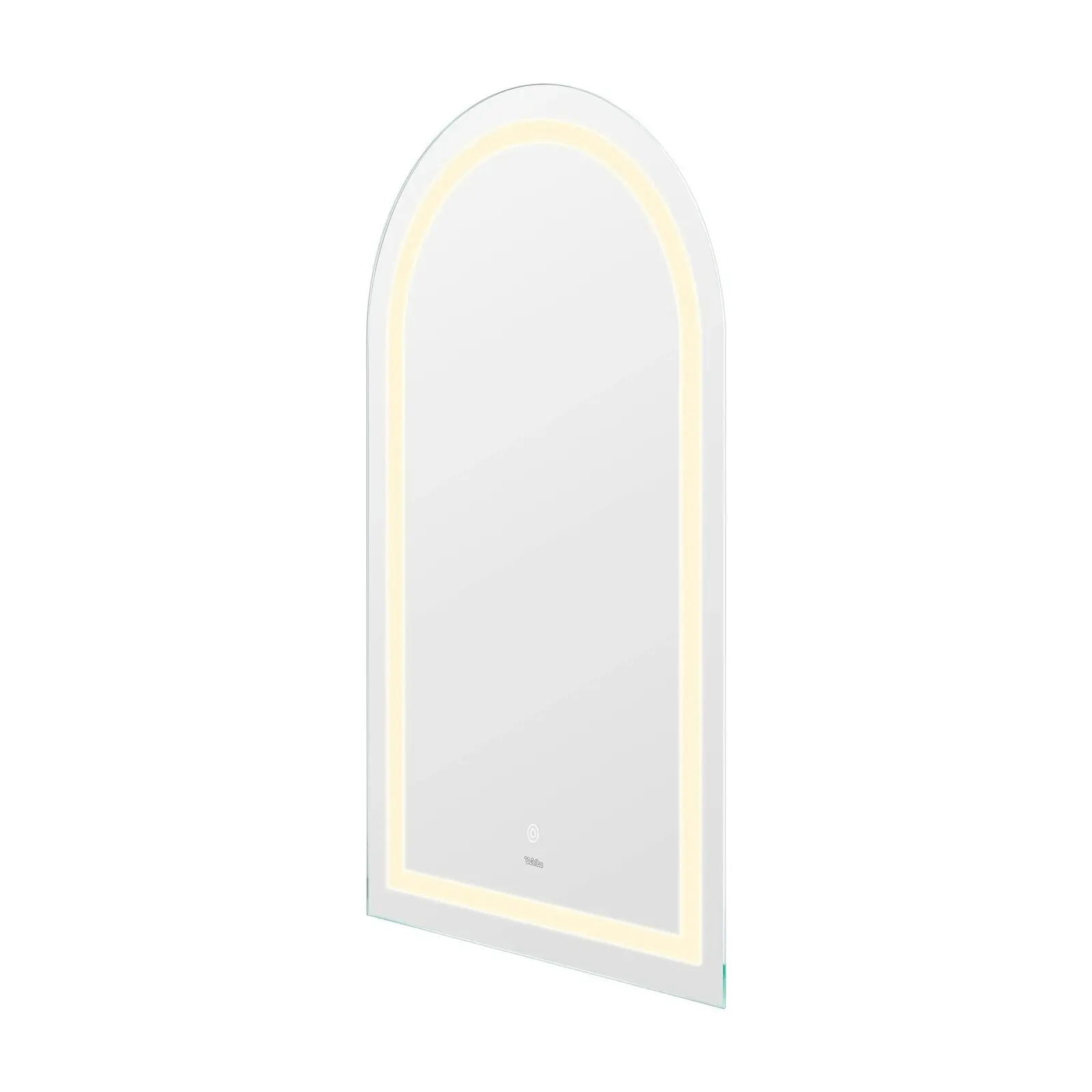 Welba LED Arched Bathroom Mirror Anti-fog Smart Makeup Wall Mirrors 100x60cm