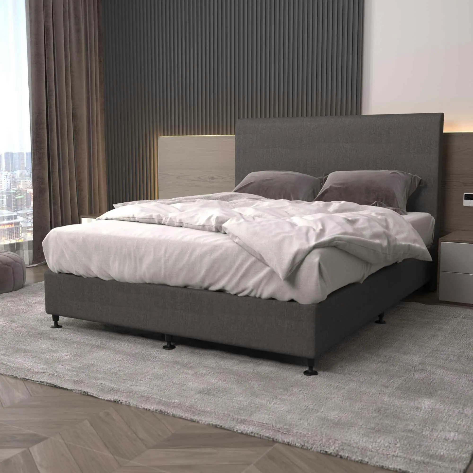 Bedhead & Bed Base Bundle (Activ8 Base - Dark Grey)