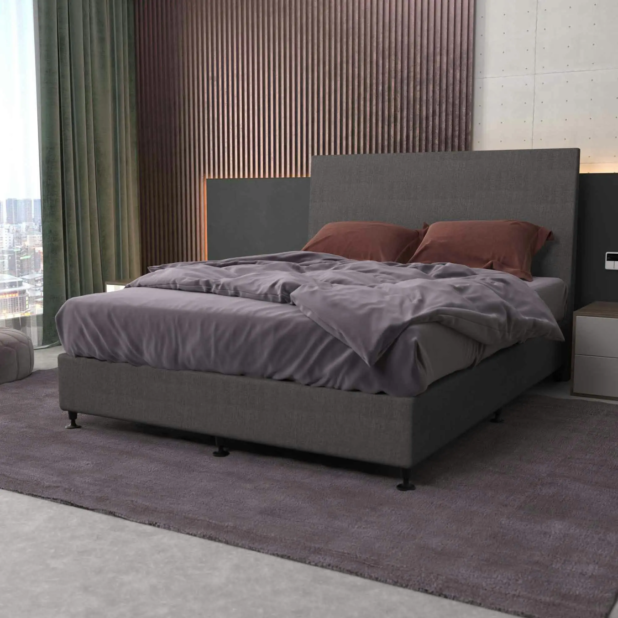 Bedhead & Bed Base Bundle (Activ8 Base - Dark Grey)