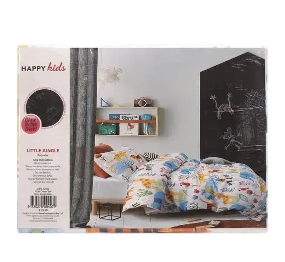 Little Jungle Glow in the Dark Quilt Cover Sets by Happy Kids