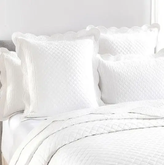 Scallop Pearl Jacquard Coverlet Set by Renee Taylor