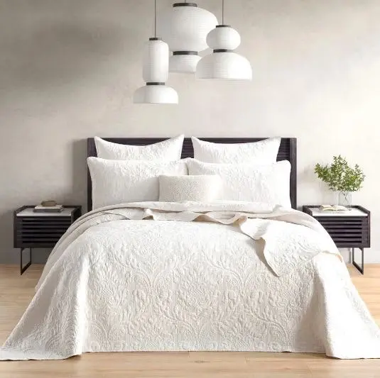 Berlin Stone Jacquard Coverlet Set by Renee Taylor